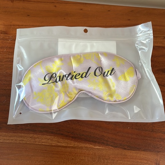Satin sleep mask purple yellow lavender fizz - Picture 2 of 3